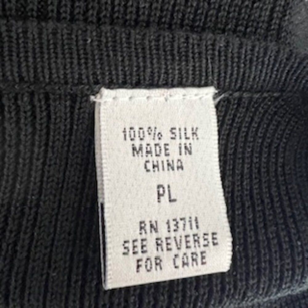 Valerie Stevens Petites 100% pure silk office wear luxury sweater top blouse - Picture 6 of 6